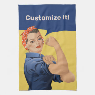 Rosie the Riveter Geschirrtuch