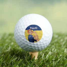 Rosie the Riveter Golfball