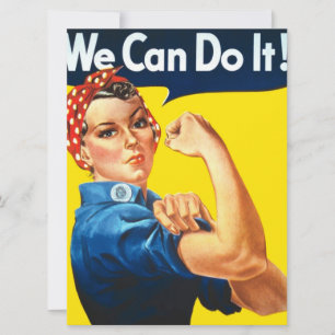 Rosie the Riveter (Ikonische Kunst) (We Can Do It! Karte