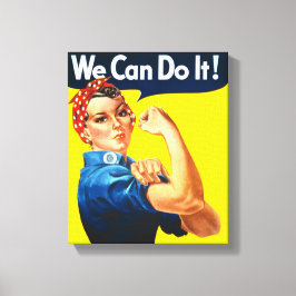 Rosie the Riveter (Ikonisches Poster) (Wir können  Leinwanddruck