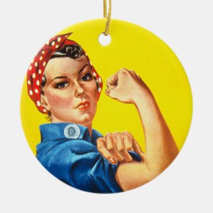 Rosie The Riveter Keramikornament