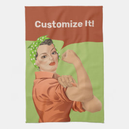 Rosie the Riveter Kitchtuch Geschirrtuch