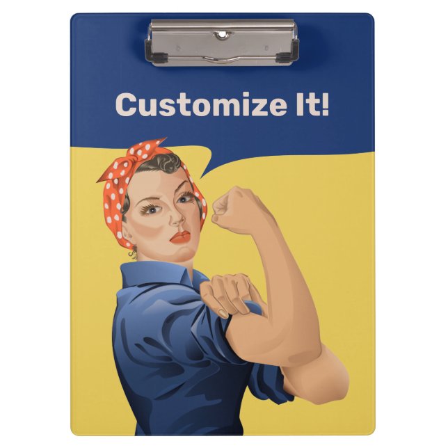 Rosie the Riveter Klemmbrett (Vorderseite)