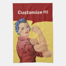 Rosie the Riveter Küchenhandtuch