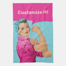 Rosie the Riveter Küchenhandtuch