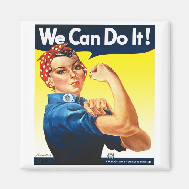 Rosie the Riveter Kühlschrankmagnet Magnet (Vorne)