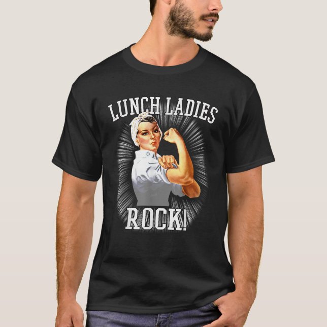 Rosie the Riveter Lunch Lady Shirts Cafeteria Loun (Vorderseite)