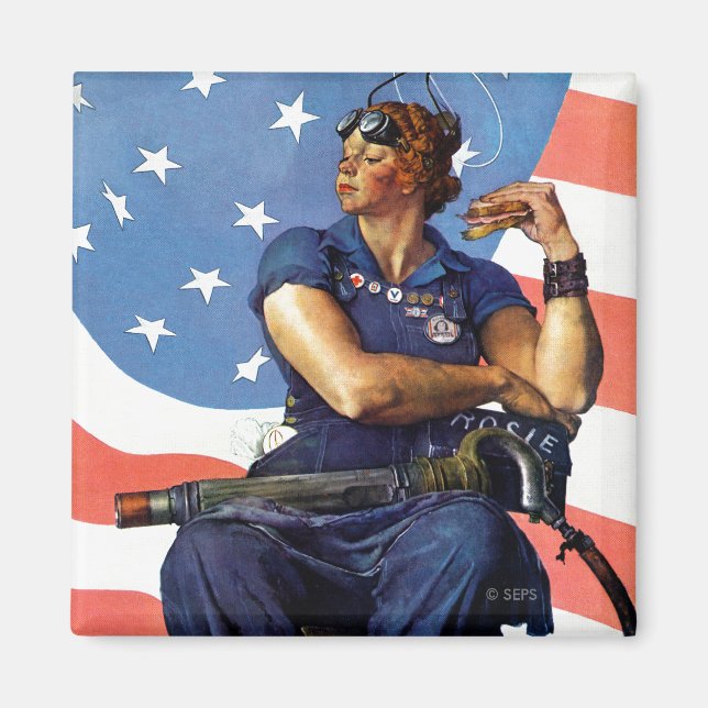 "Rosie the Riveter" Magnet (Vorne)