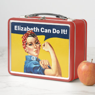 Rosie the Riveter   Metal Lunch Box   Personalisie