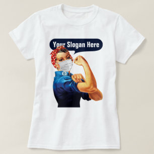 Rosie The Riveter Mit Maske - Fügen Sie Ihren eige T-Shirt