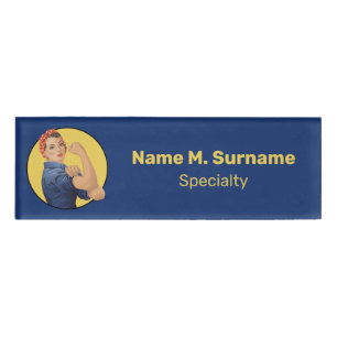 Rosie the Riveter Namenschild