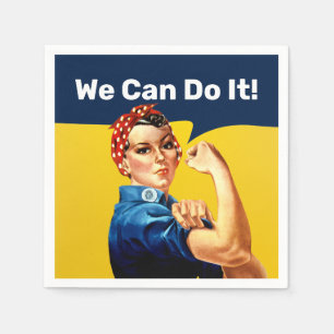 Rosie the Riveter Napkin Benutzerdefinierter T Serviette