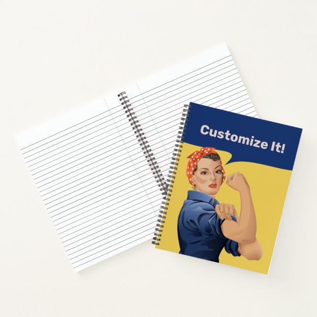Rosie the Riveter Notebook Notizbuch (Innenseite)