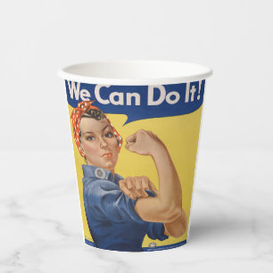 Rosie the Riveter Pappbecher