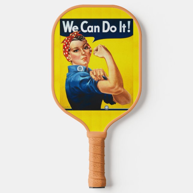 Rosie the Riveter Pickleball Paddle (Vorderseite)