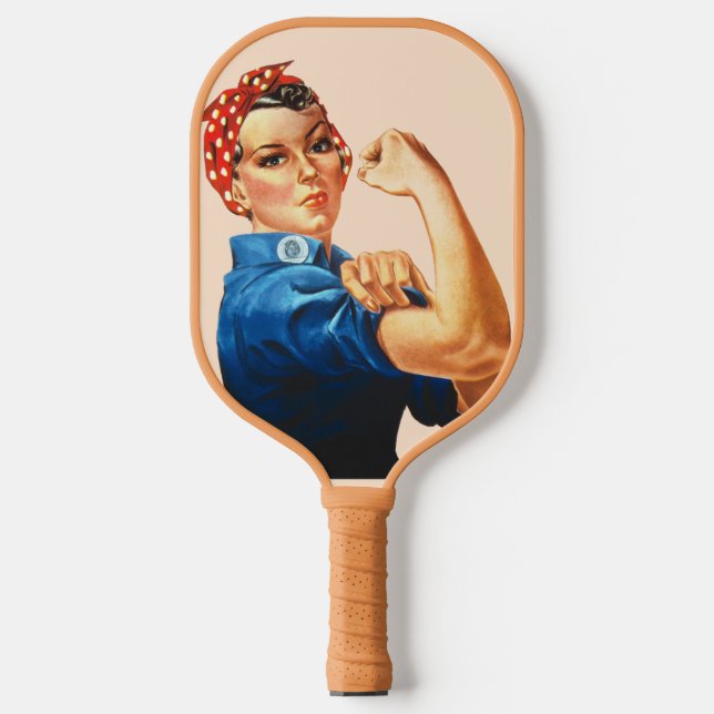 Rosie the Riveter Pickleball Paddle (Vorderseite)