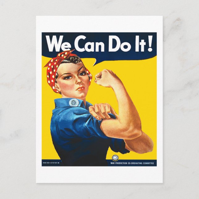 Rosie the Riveter Postcard Postkarte (Vorderseite)