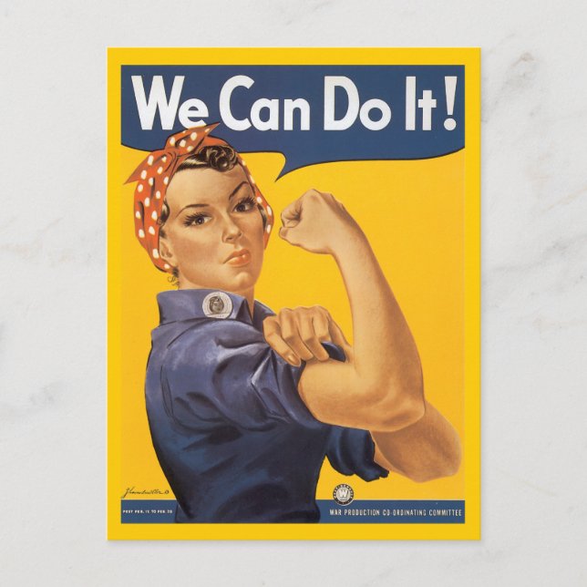 Rosie The Riveter Postcard Postkarte (Vorderseite)