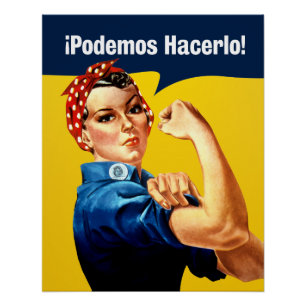 Rosie the Riveter Poster Deutsch