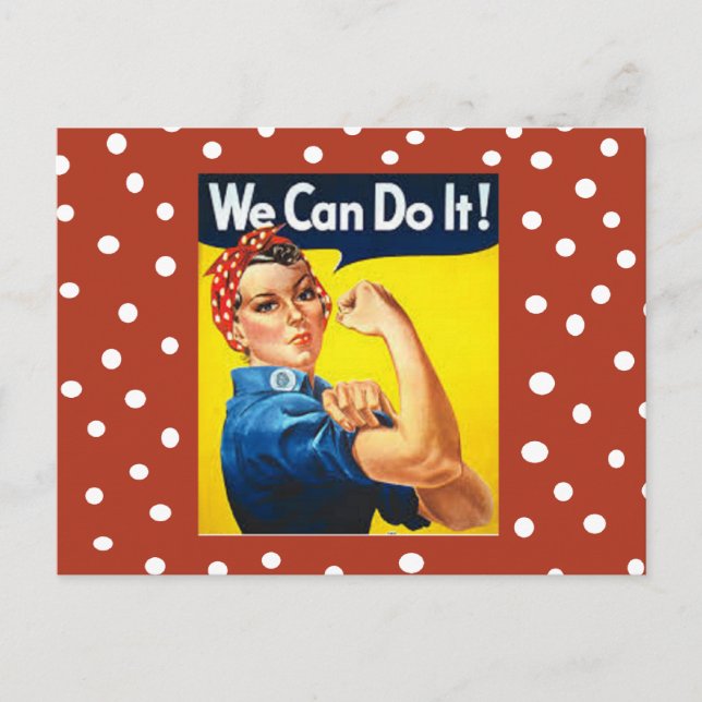 Rosie the Riveter Postkarte (Vorderseite)