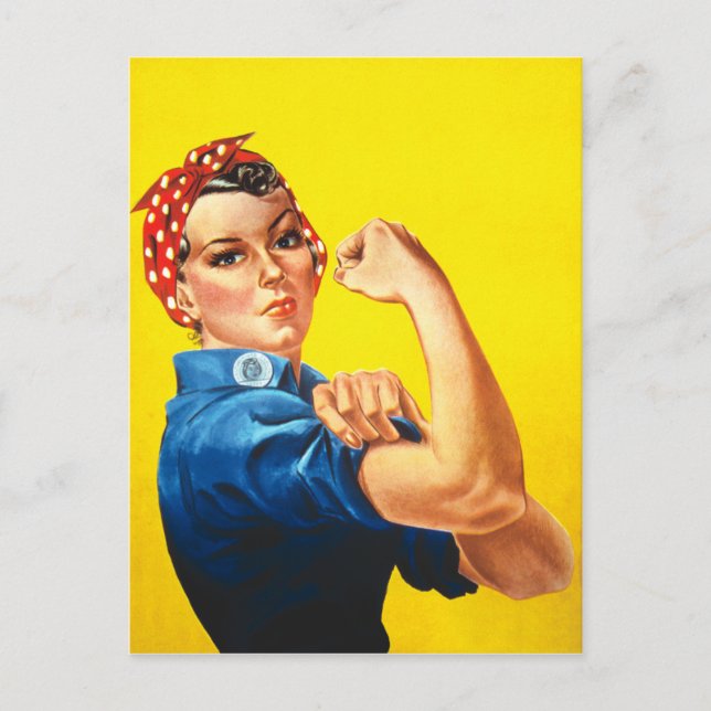 Rosie The Riveter Postkarte (Vorderseite)