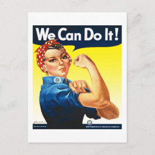 Rosie-the-Riveter-Postkarte Postkarte