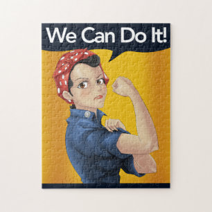 Rosie the Riveter Princess Wir können es Vintag ma Puzzle