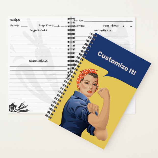 Rosie the Riveter Recipes Notizbuch (Innen)