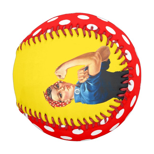 Rosie The Riveter Retro Style Baseball (Vorne Rechts)