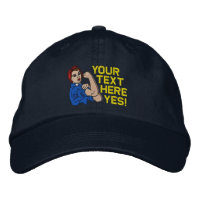 Rosie The Riveter Retro Style mit Ihrem Text
