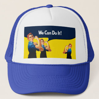 Rosie The Riveter Retro Style Truckerkappe