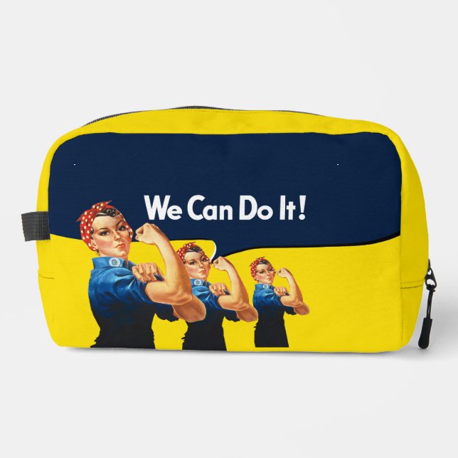 Rosie The Riveter Retro Style Waschbeutel (Vorderseite)