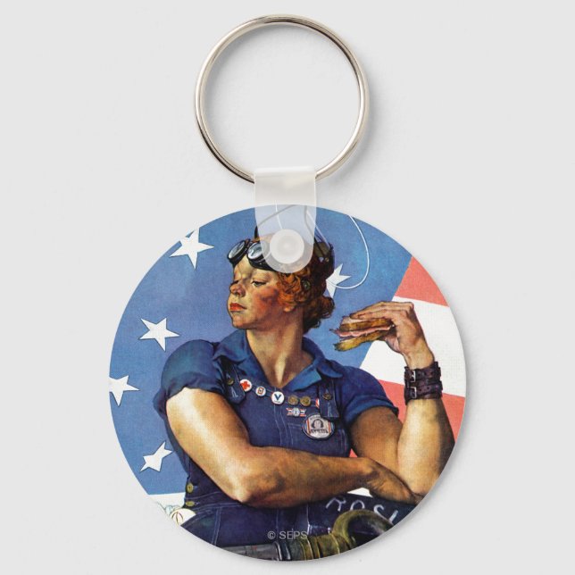"Rosie the Riveter" Schlüsselanhänger (Vorderseite)