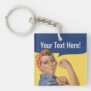 Rosie The Riveter Schlüsselanhänger   Benutzerdefi