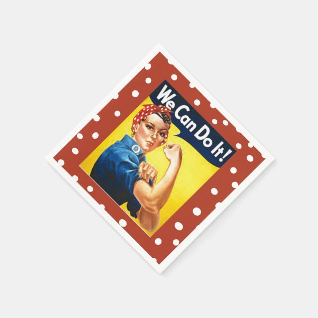 Rosie the Riveter Serviette (Ecke)