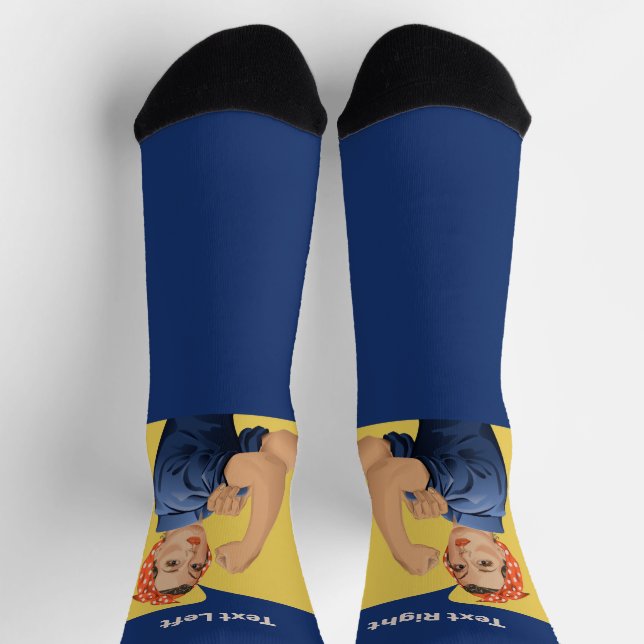 Rosie the Riveter Socken (Oben)