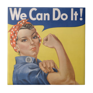 Rosie the Riveter: Starke Frauen Empowerment Fliese