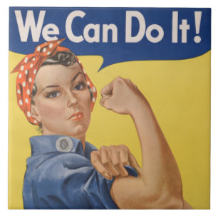 Rosie the Riveter: Starke Frauen Empowerment Fliese
