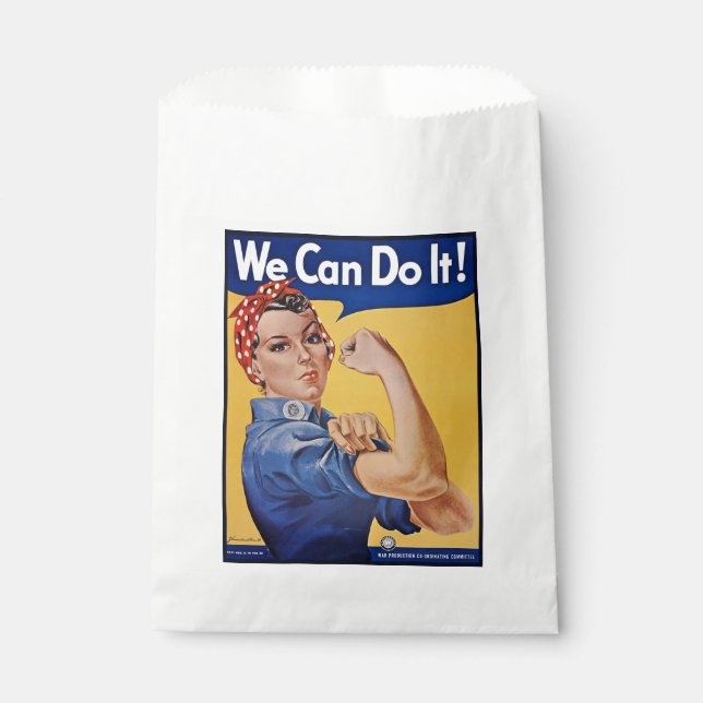 Rosie the Riveter: Starke Frauen Empowerment Geschenktütchen (Vorderseite)