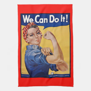 Rosie the Riveter: Starke Frauen Empowerment Geschirrtuch