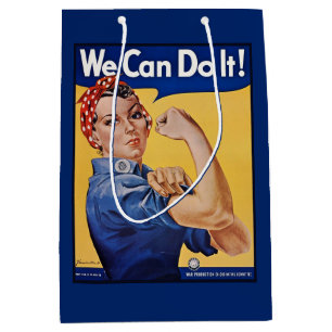 Rosie the Riveter: Starke Frauen Empowerment Mittlere Geschenktüte