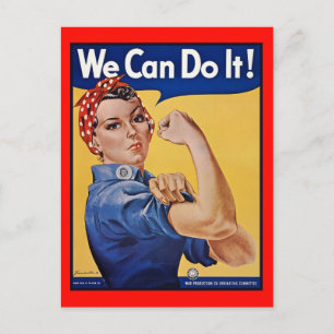 Rosie the Riveter: Starke Frauen Empowerment Postkarte