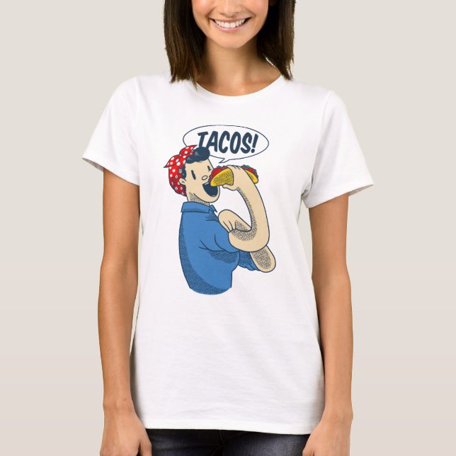 Rosie the riveter taco cinco de mayo T-Shirt (Vorderseite)