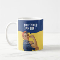 Rosie the Riveter Tasse | Personalisierter Text