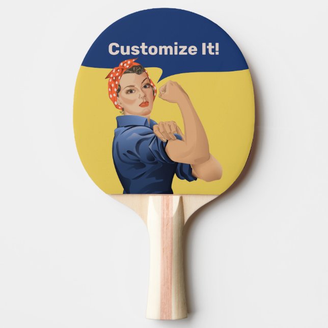 Rosie the Riveter Tischtennis Schläger (Vorderseite)