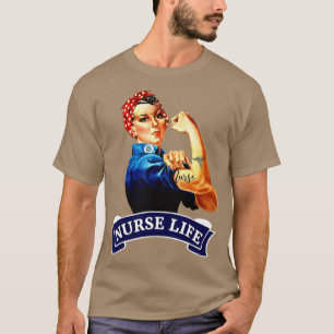 Rosie the Riveter Vintage Retro Krankenschwester L T-Shirt