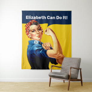 Rosie the Riveter Wandteppiche Personalisieren