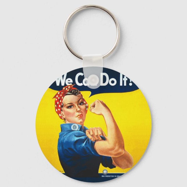 Rosie the Riveter - "We can do it!" Schlüsselanhänger (Vorderseite)