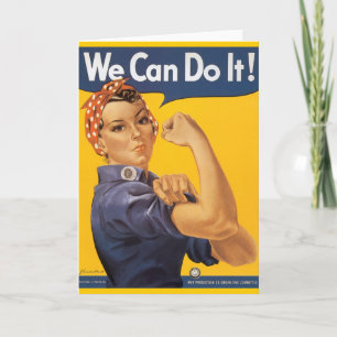 Rosie the Riveter "We Can IT" Karte