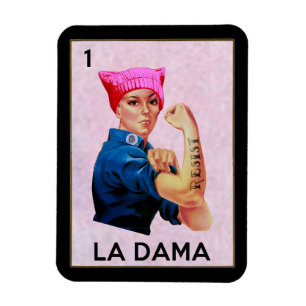Rosie the Riveter widersteht La Dama Loteria Magnet